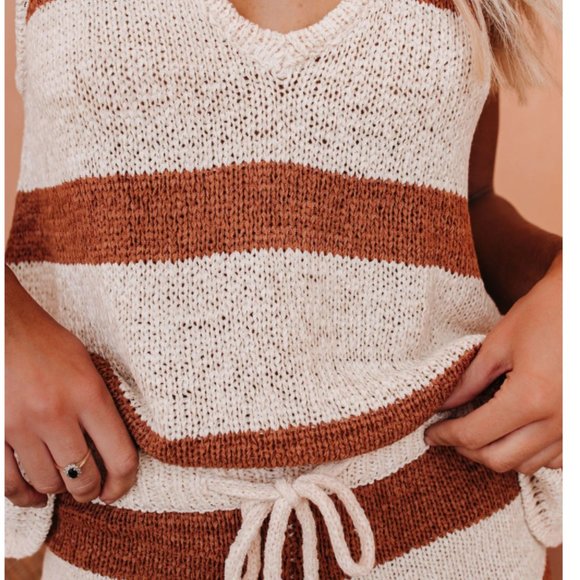 HOLLI Striped Knit Tank Top - Picture 12 of 12